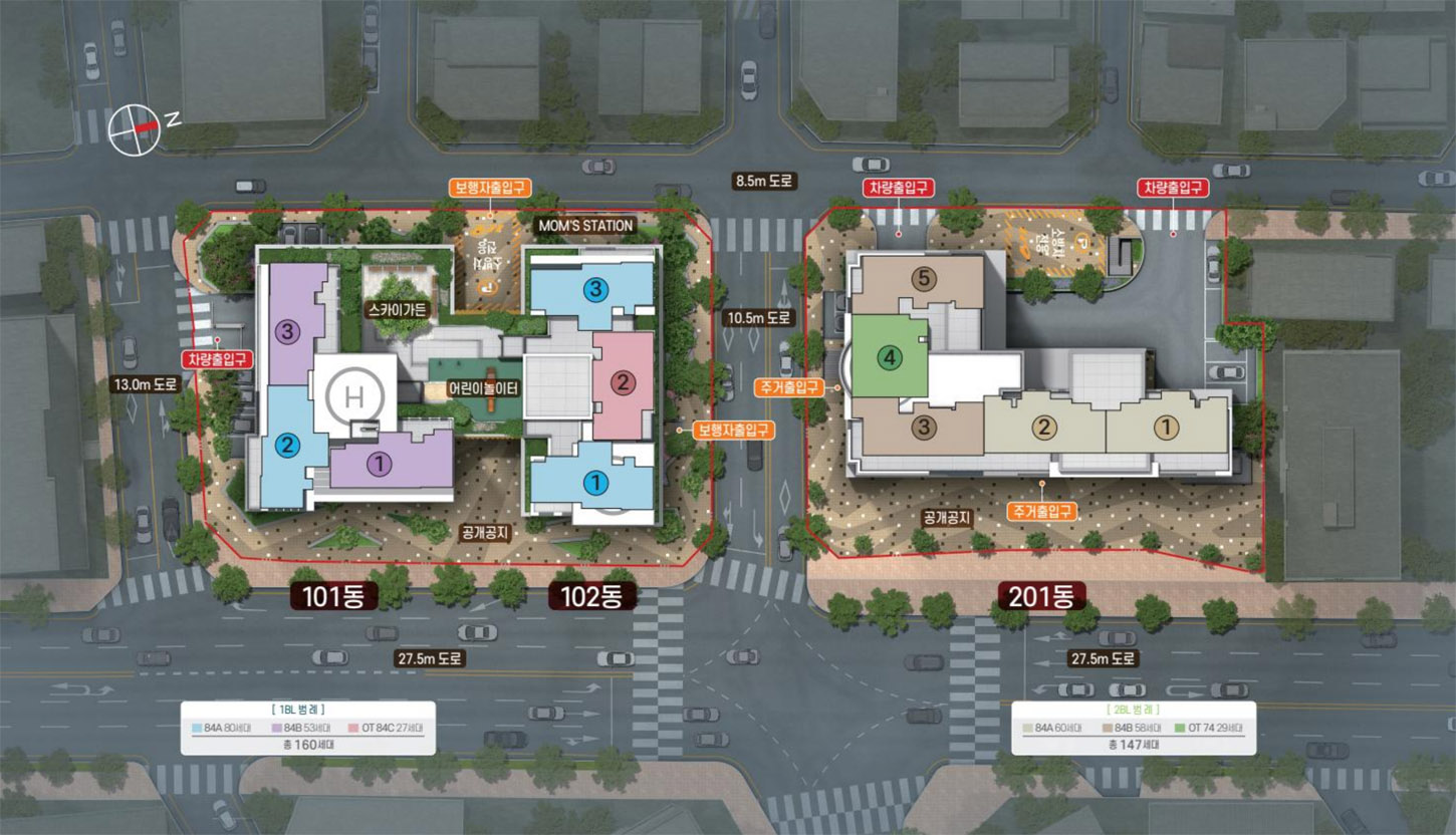 이안_문수로_단지배치도